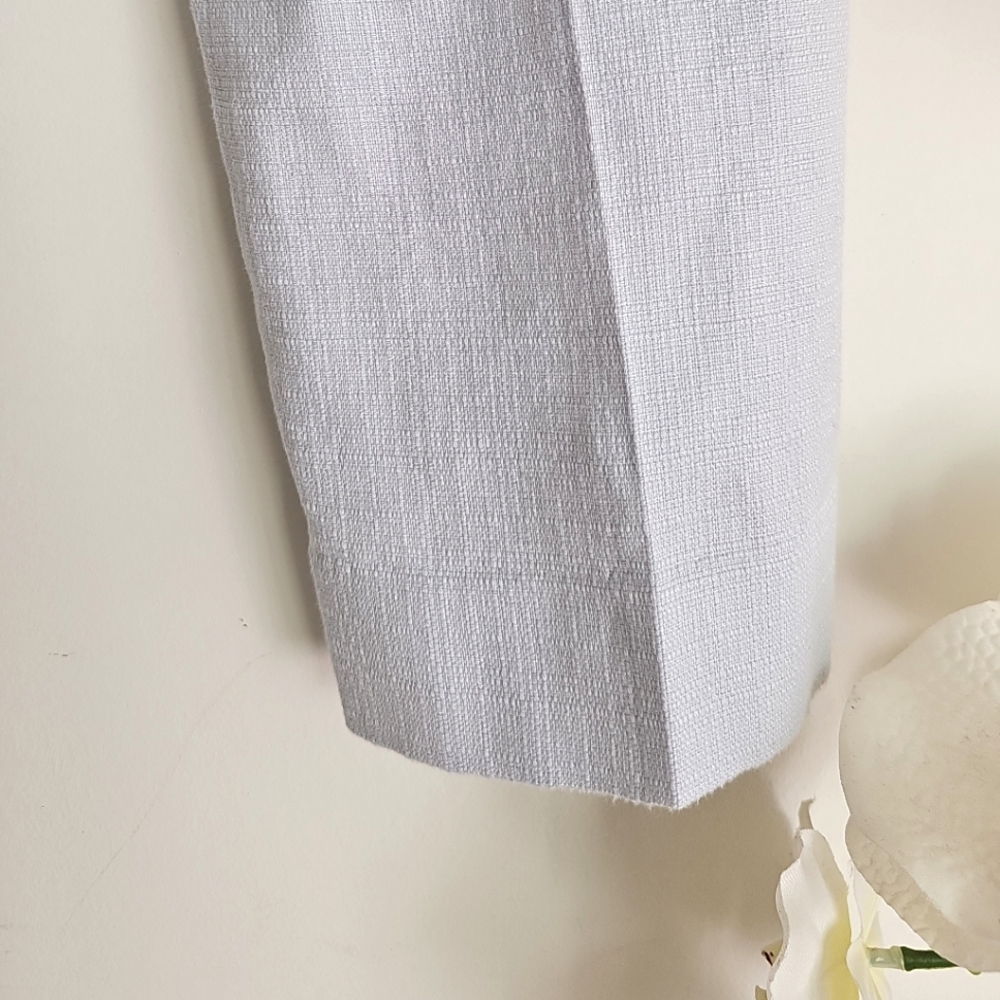 Anthropologie Light Blue Essential Slim Cotton Trouser Pants Size 10 - Picture 13 of 16